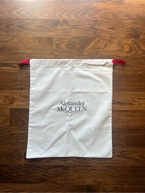 Alexander McQueen Large Black Drawstring Dust Bag 17" x 12"